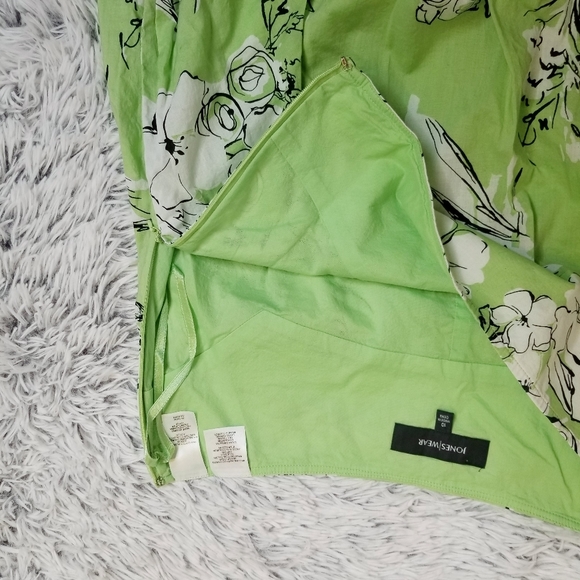 Jones Wear green/white skirt size 10 - Picture 6 of 8